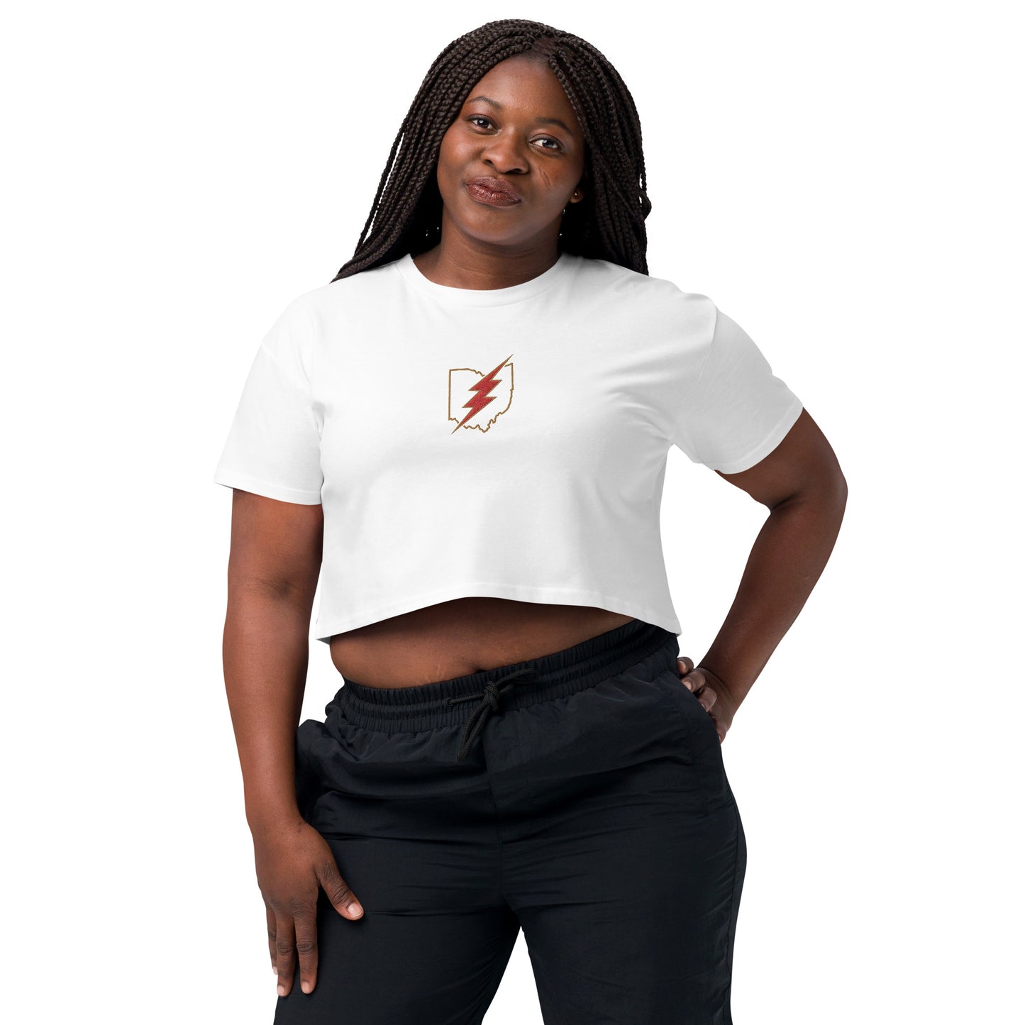 OSA Women's Crop Top - Black & White