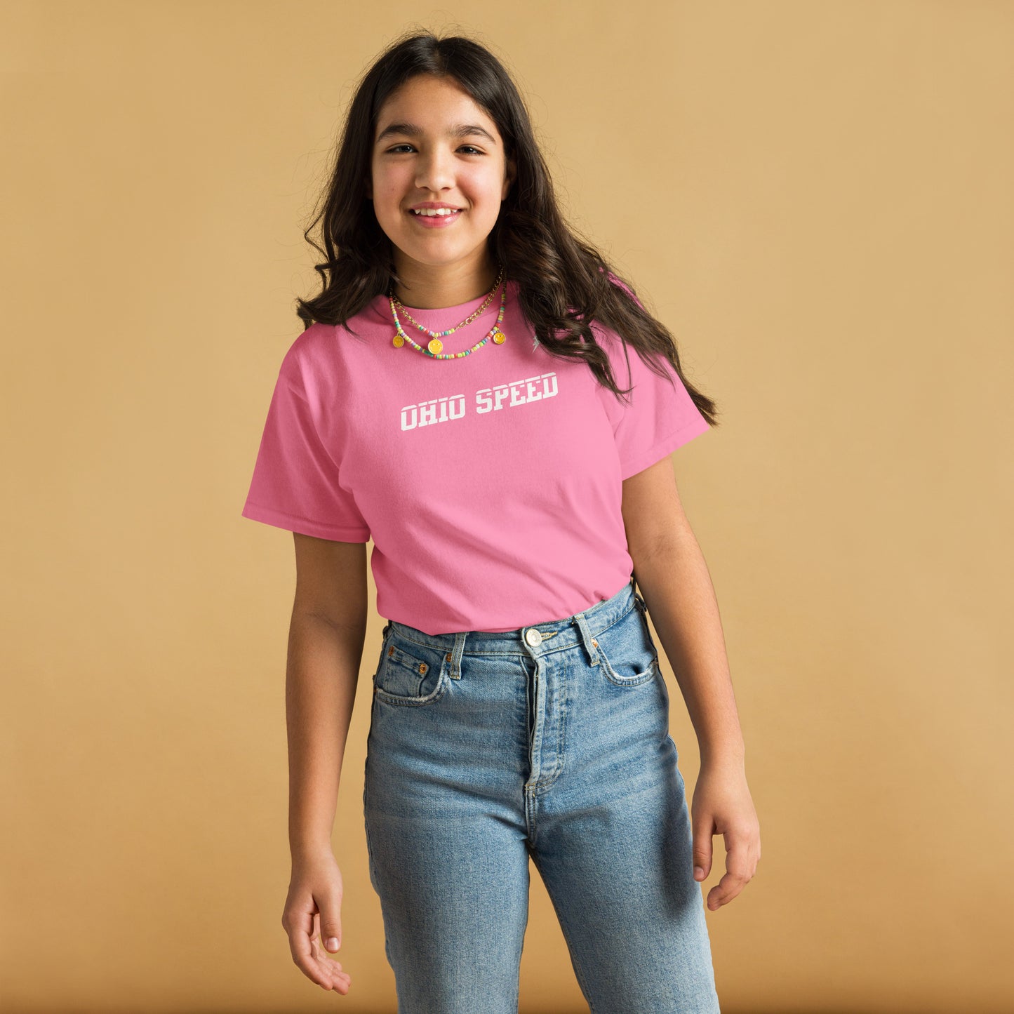 Ohio Speed Youth Tee - Black, Red & Pink